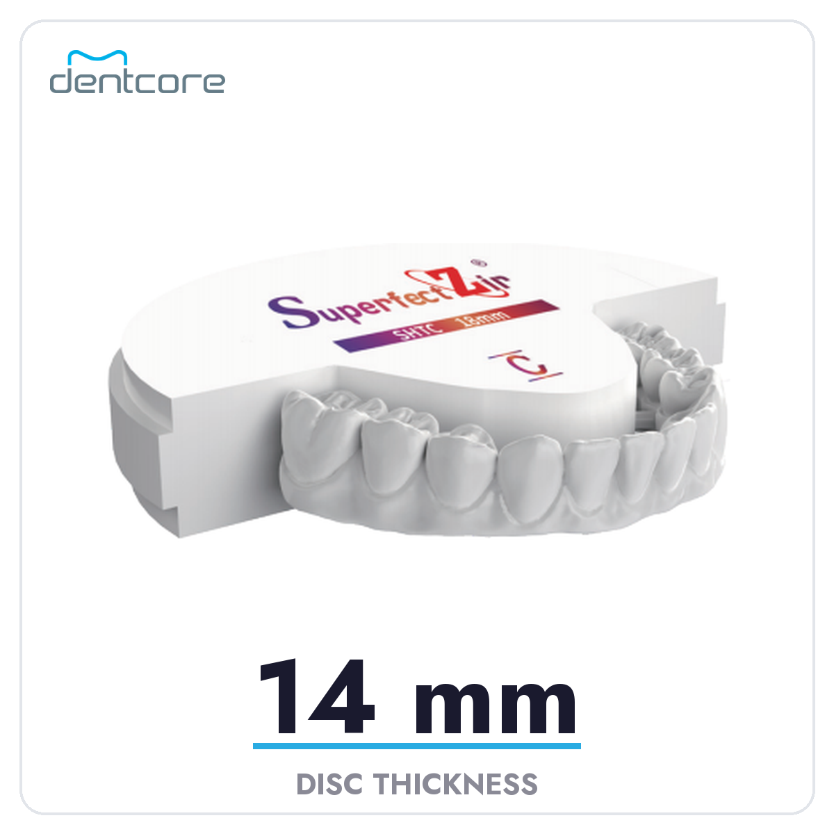 Aidite Superfect SHT-C Zirconia Disc - 14mm thickness