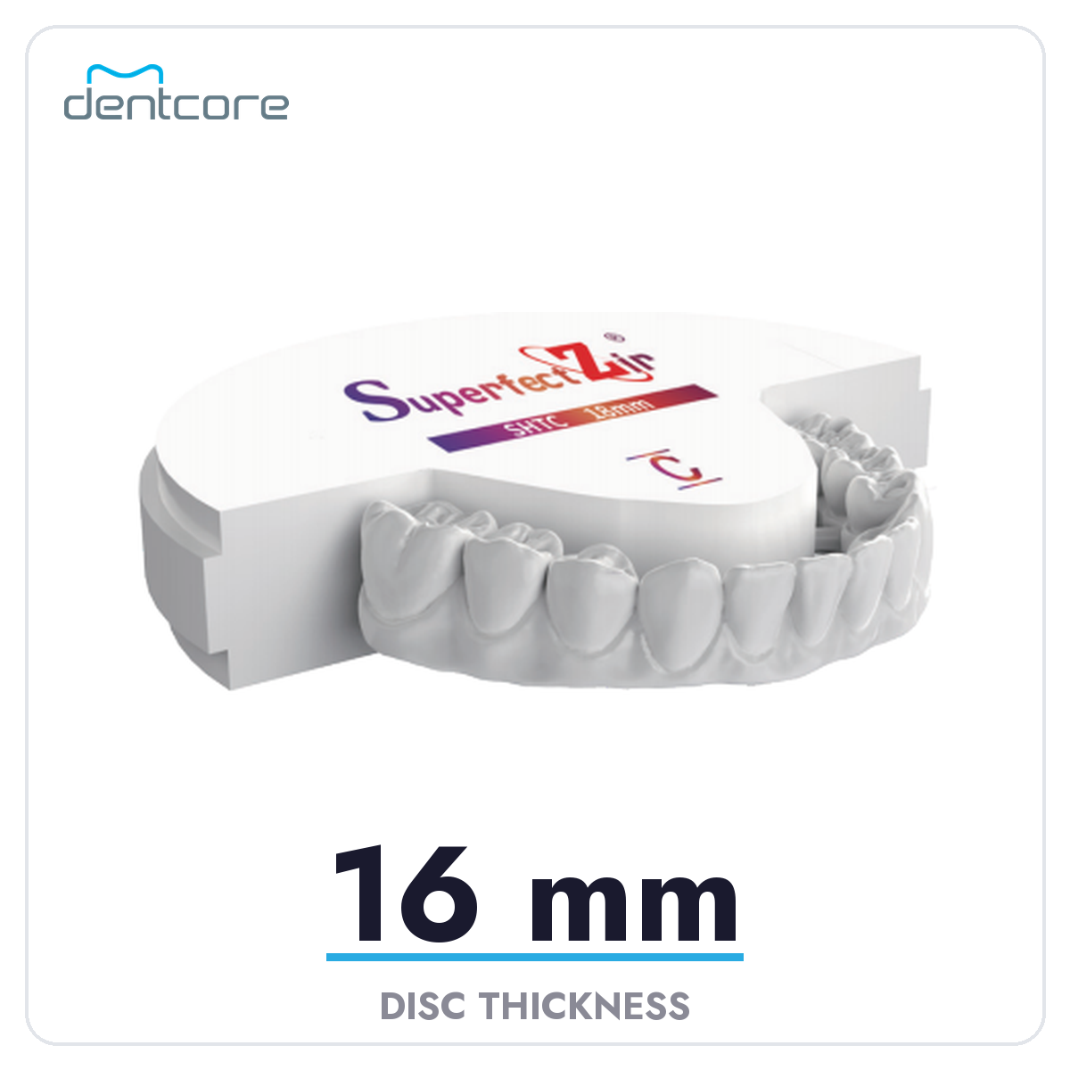 Aidite Superfect SHT-C Zirconia Disc - 16mm thickness
