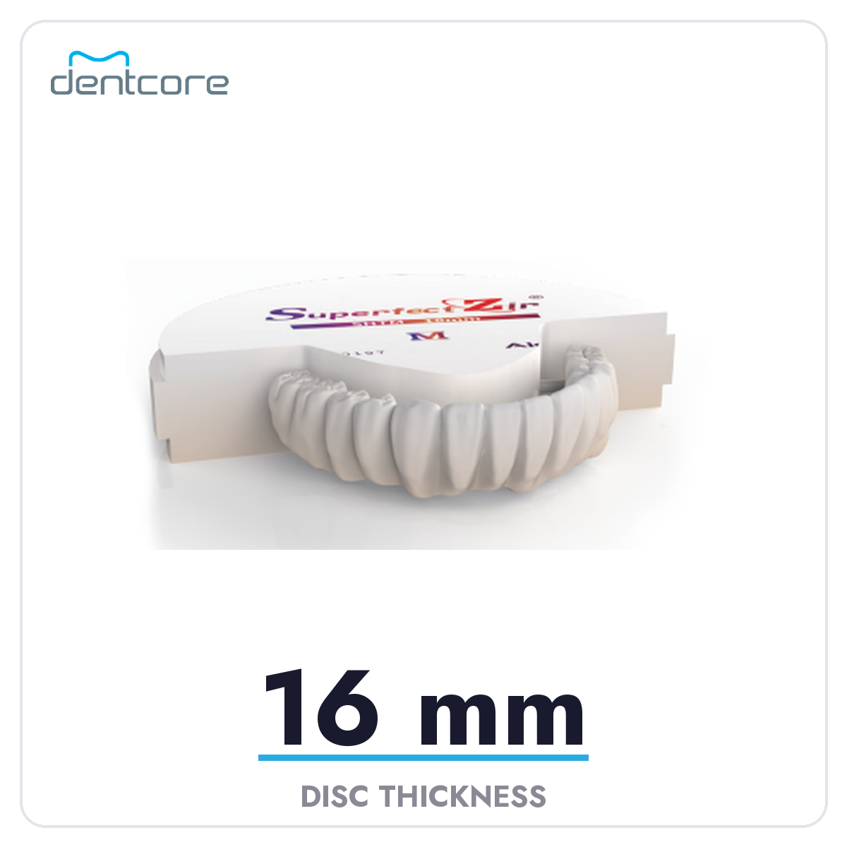 Aidite Superfect SHT-M Multilayer Zirconia Disc - 16mm thickness
