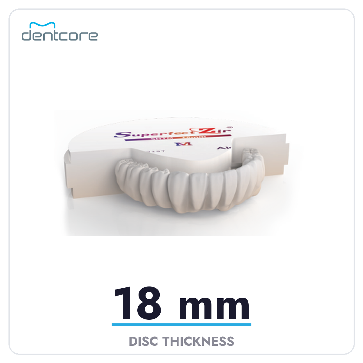 Aidite Superfect SHT-M Multilayer Zirconia Disc - 18mm thickness