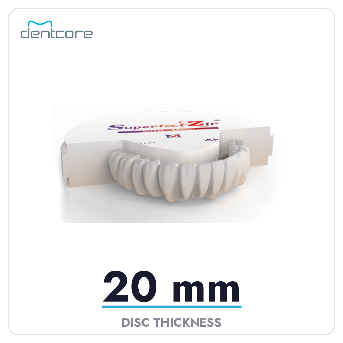 Aidite Superfect SHT-M Multilayer Zirconia Disc - 20mm thickness