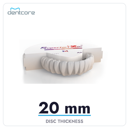 Aidite Superfect SHT-M Multilayer Zirconia Disc - 20mm thickness