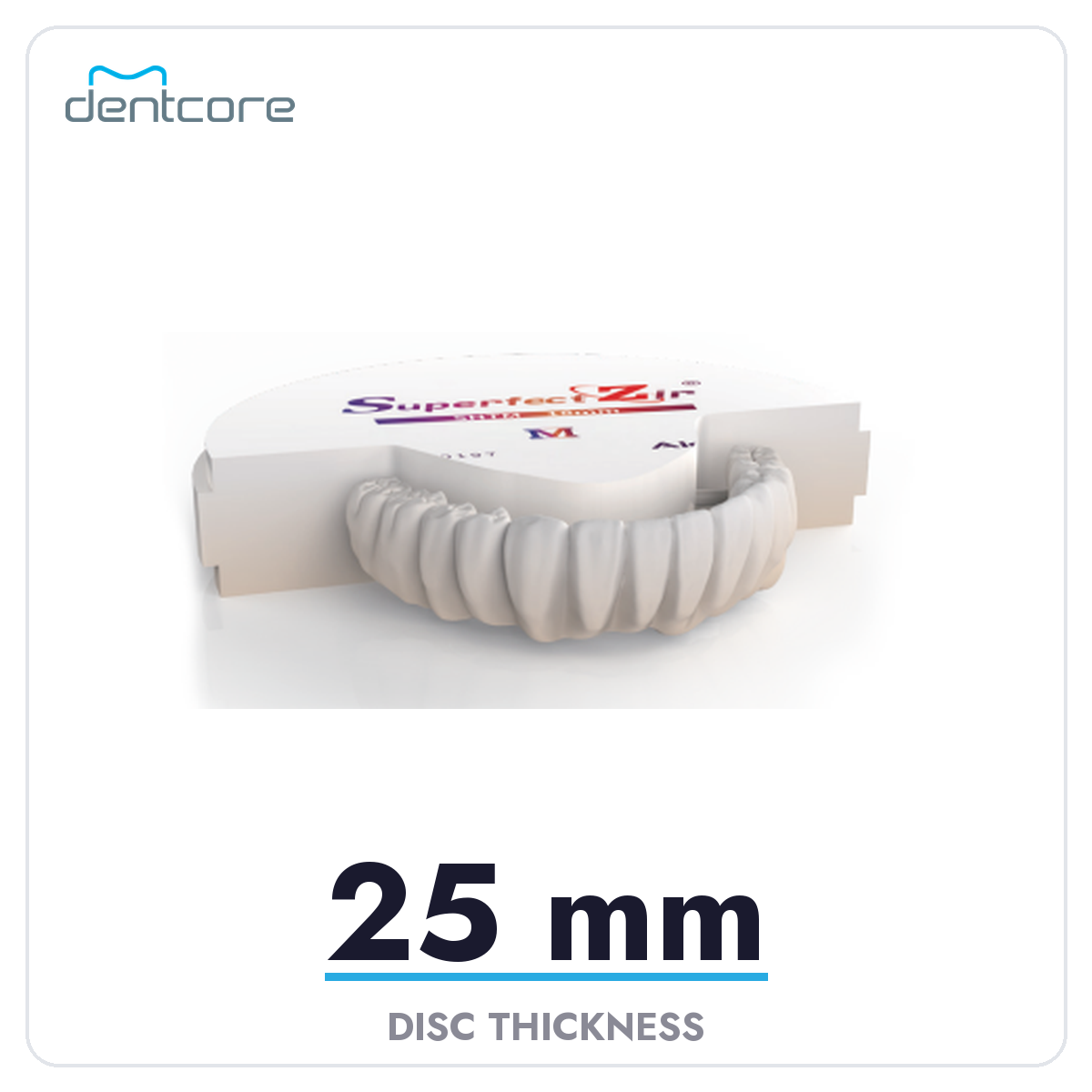 Aidite Superfect SHT-M Multilayer Zirconia Disc - 25mm thickness
