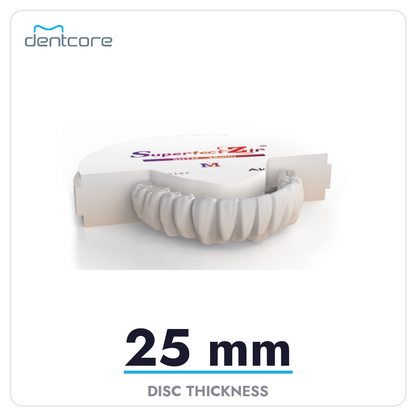 Aidite Superfect SHT-M Multilayer Zirconia Disc - 25mm thickness