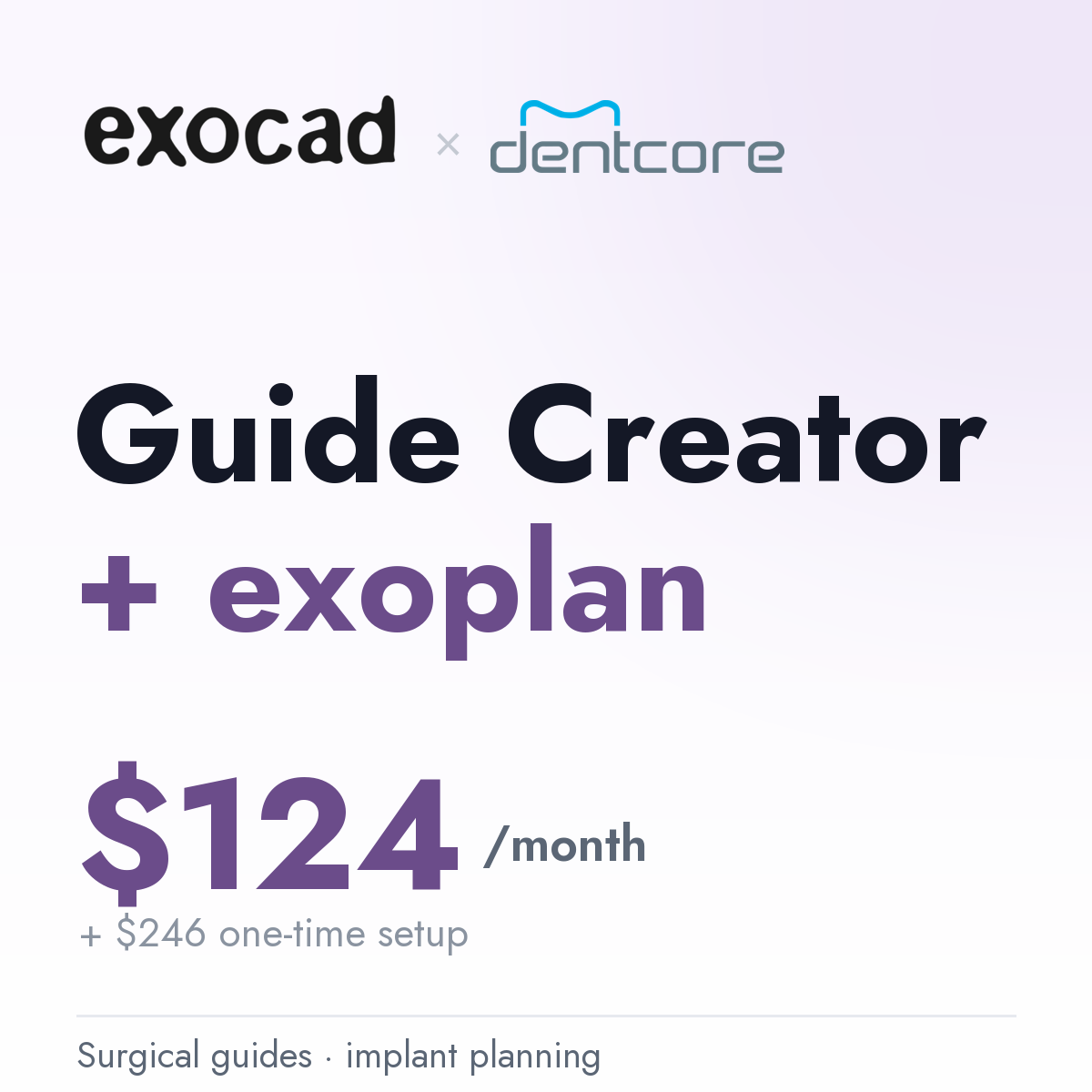 exocad rms_guide monthly subscription