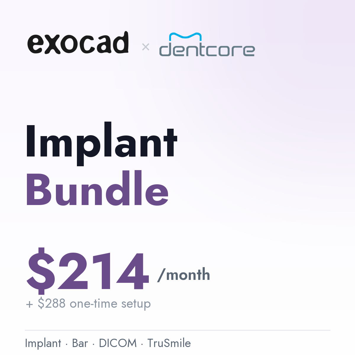 exocad rms_implant monthly subscription