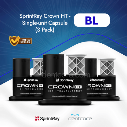 SprintRay Crown HT - Single-unit Capsule 3 Pack* - Dentcore