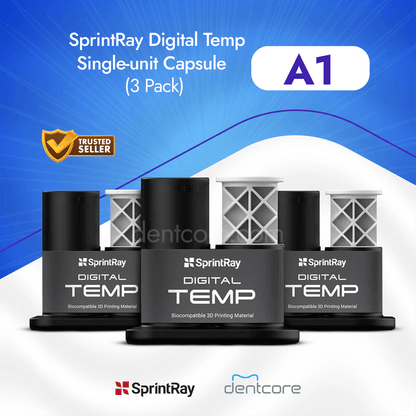 SprintRay Digital Temp - Single-unit Capsule 3-Pack* - Dentcore