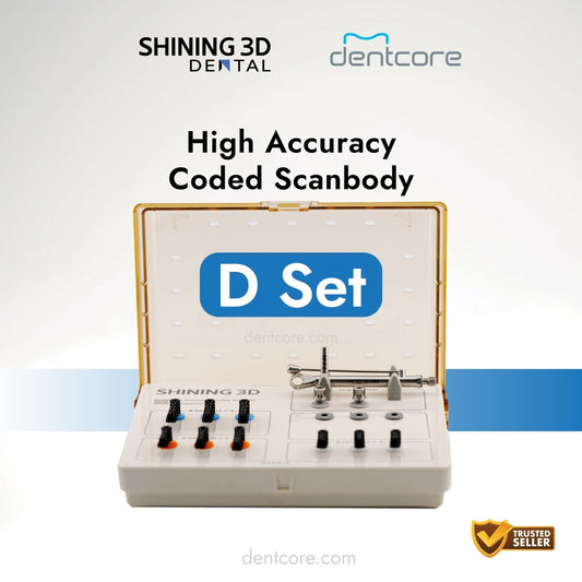 Shining 3D High Accuracy Coded Scanbody D Set (Torque Wrench and Screw Driver Included) - Dentcore