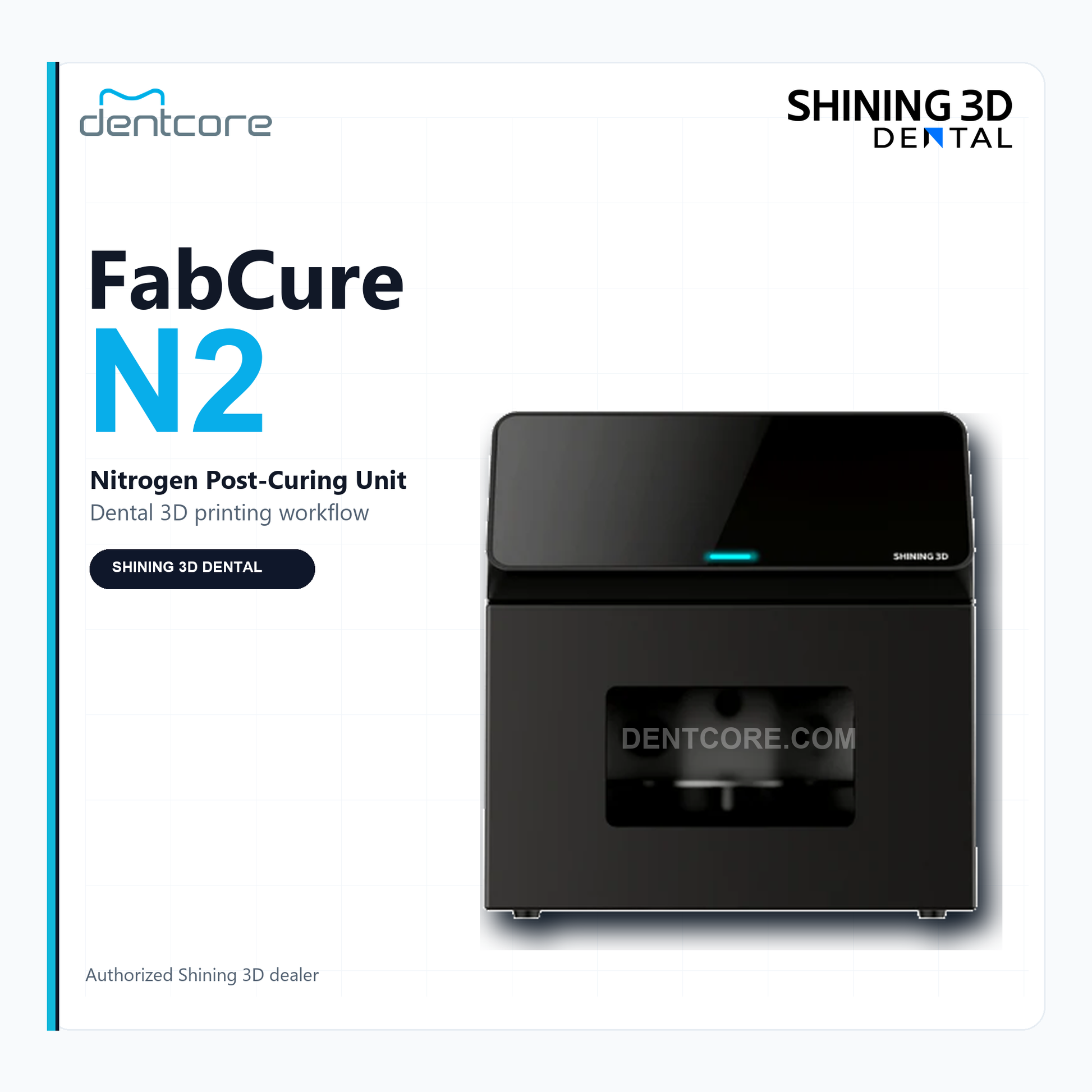 Shining 3D FabCure N2 Post-Curing Unit - Dentcore