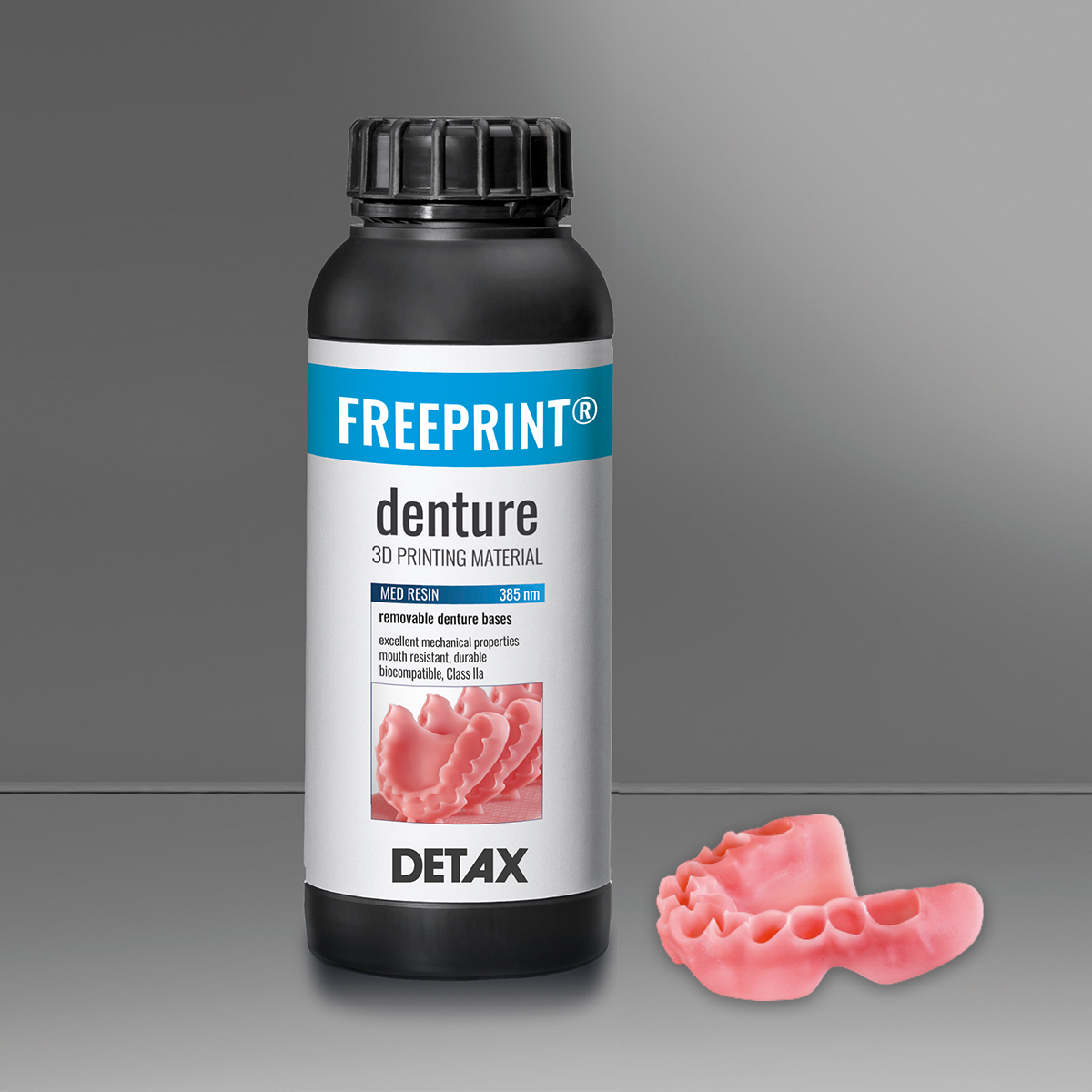 DETAX FREEPRINT denture 385 nm pink-transparent 1000G bottle