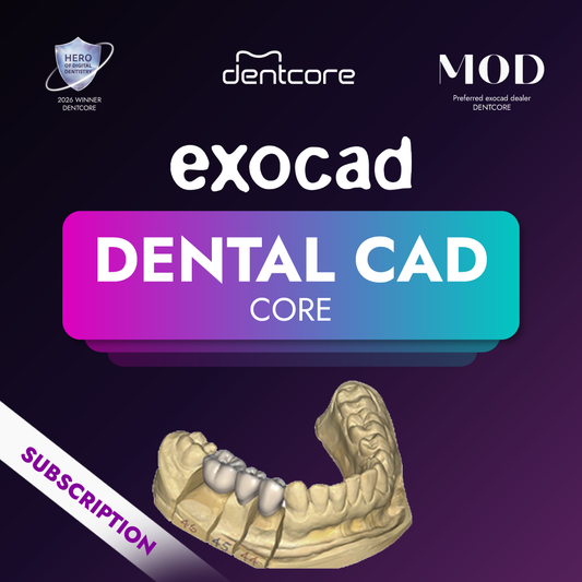 exocad DentalCAD Core monthly subscription from Dentcore