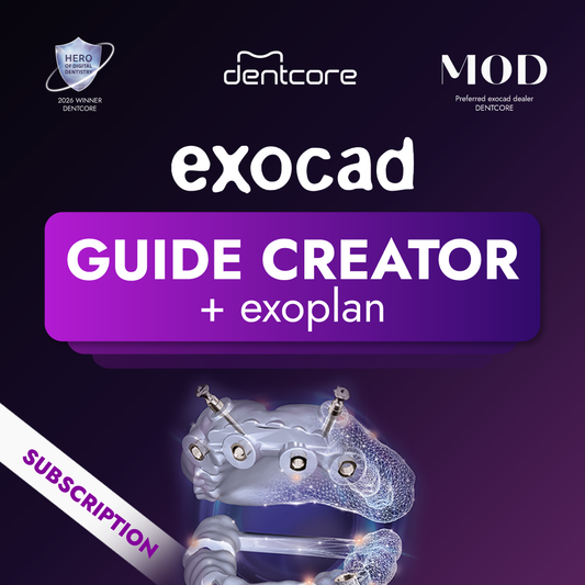 exocad Guide Creator and exoplan monthly subscription from Dentcore