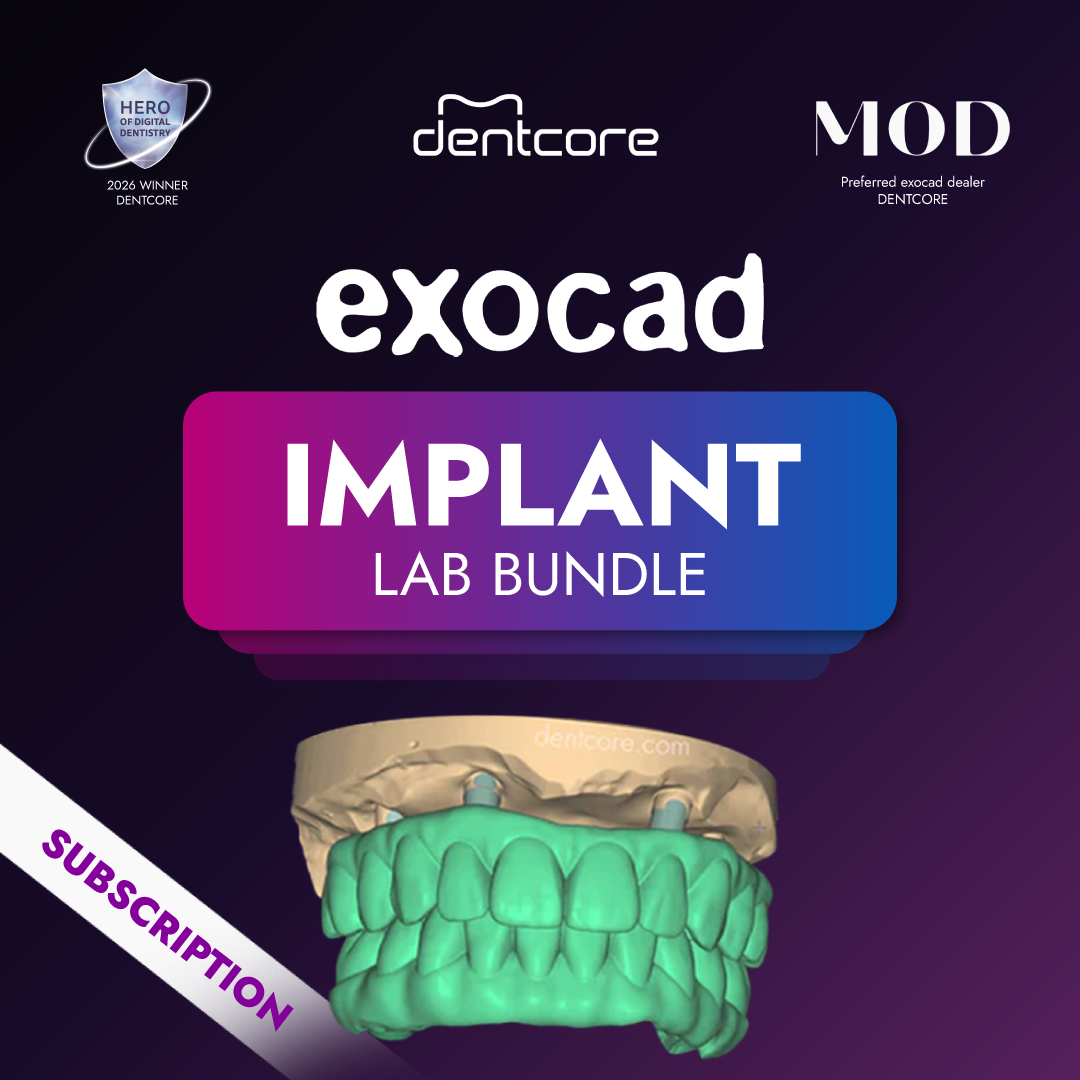 exocad Implant Lab Bundle monthly subscription from Dentcore