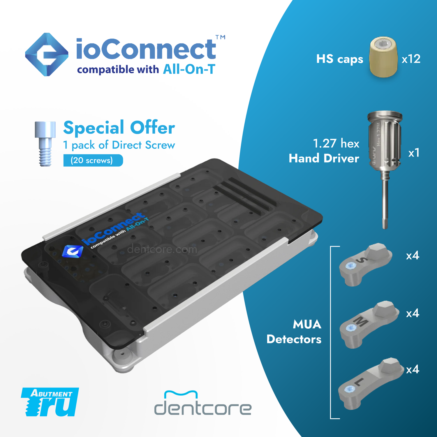 TruAbutment ioConnect All-on-T MUA Compatible Scanbody - Dentcore