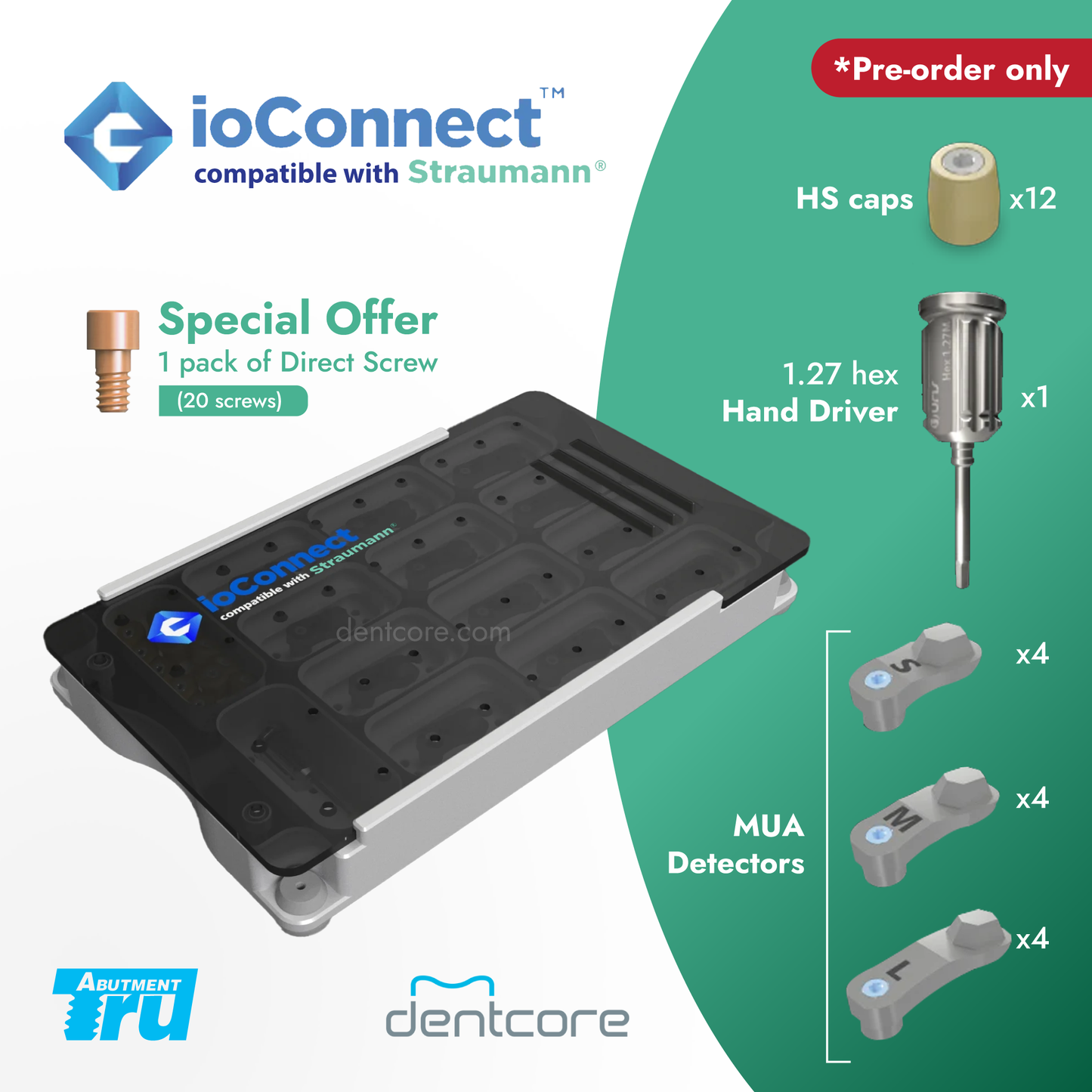 TruAbutment ioConnect Straumann MUA Compatible Scanbody*