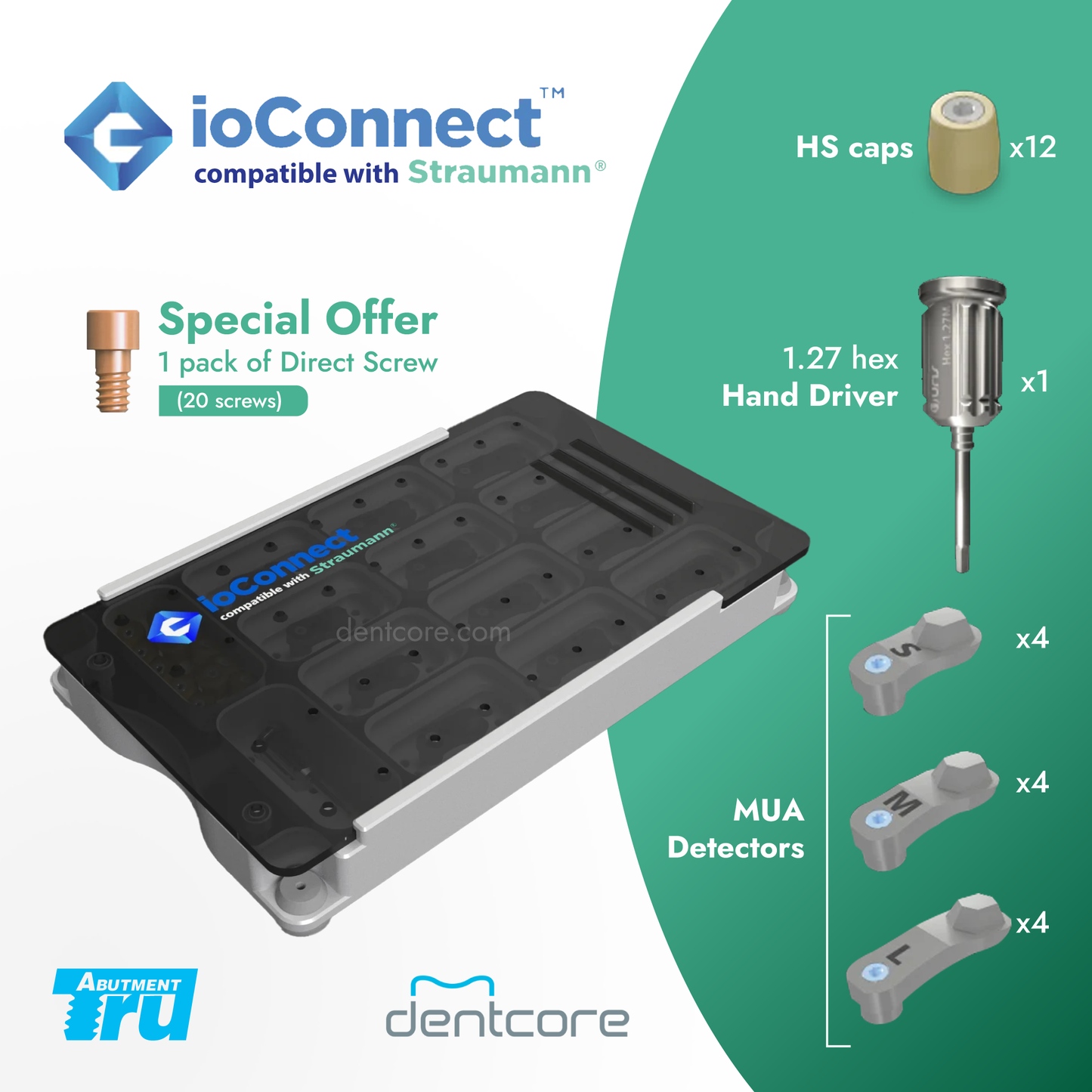 TruAbutment ioConnect Straumann MUA Compatible Scanbody