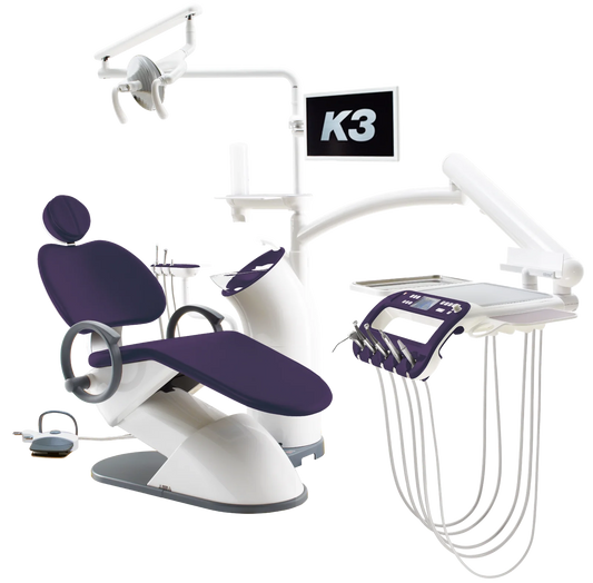 Hiossen K3 Dental Unit Chair - Dark Violet