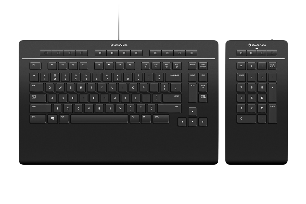 3Dconnexion Keyboard Pro with Numpad, US (QWERTY) official gallery image 1