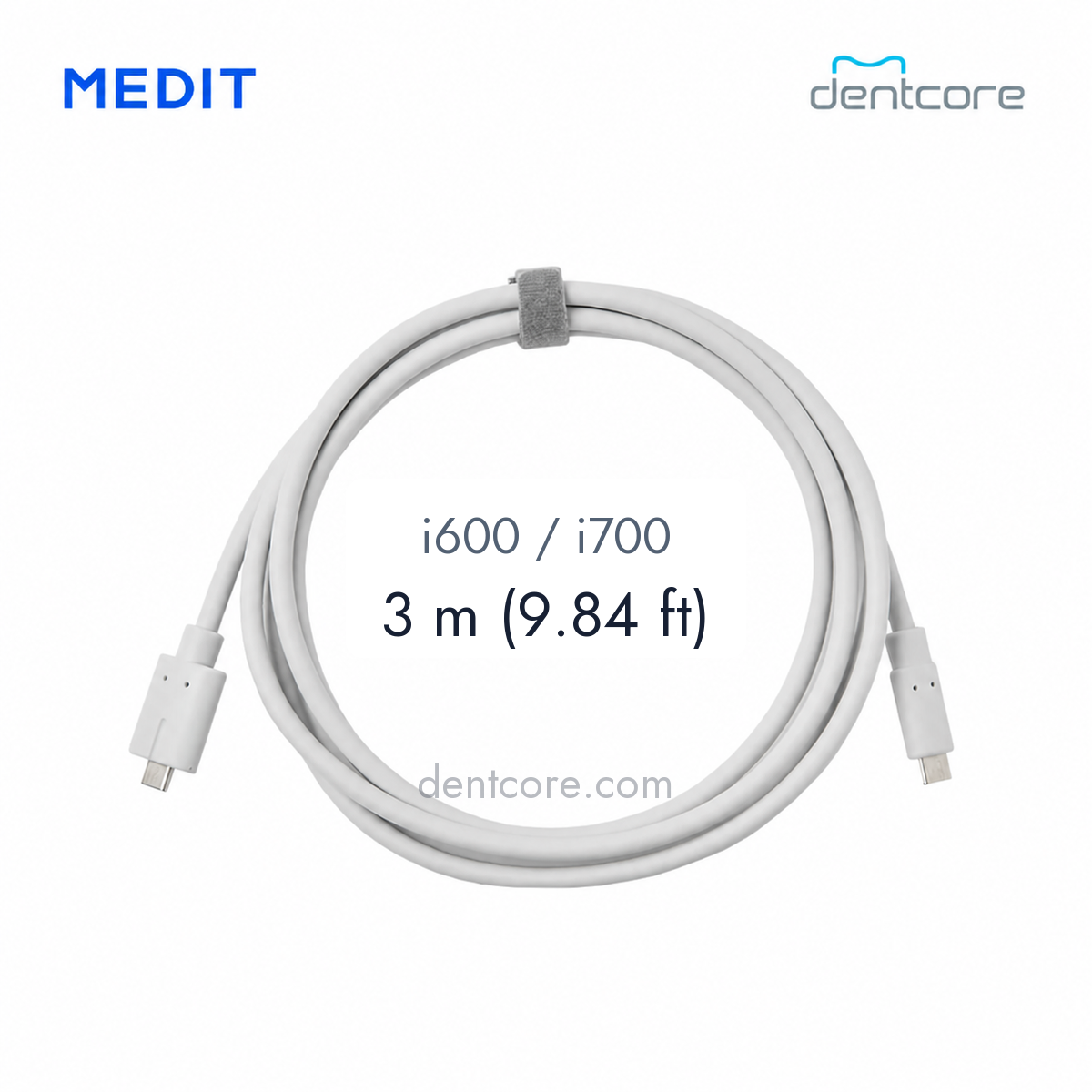 Medit Power Delivery Cable - i600 / i700 - 3 m (9.84 ft) - Dentcore