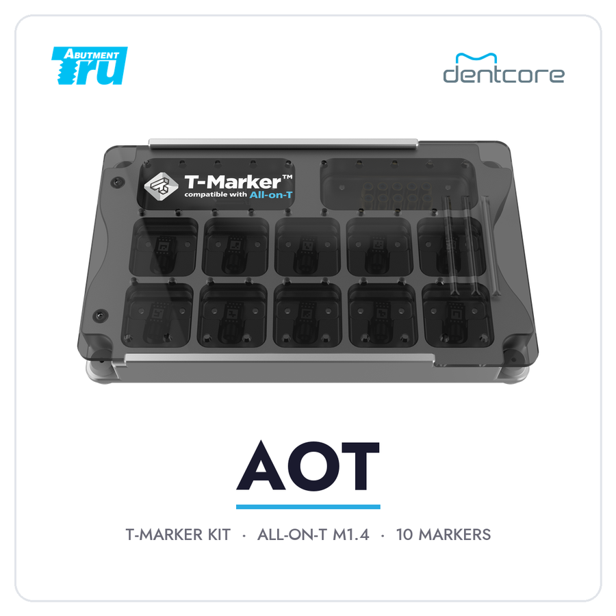 TruAbutment T-Marker Kit AOT (TMK-AT) for All-on-T M1.4 MUAs, 10 coded markers