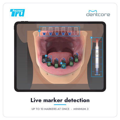T-Marker app detecting up to 10 markers at once