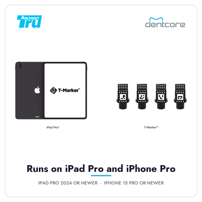 T-Marker runs on iPad Pro (2024 or newer) and iPhone 15 Pro or newer