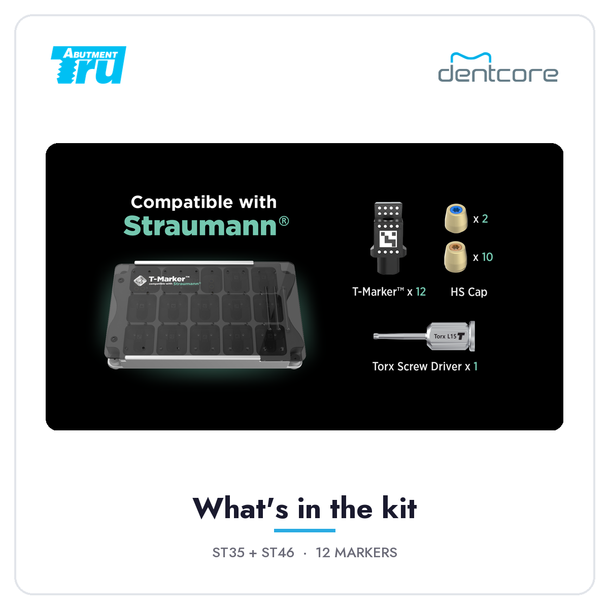 T-Marker Straumann kit contents (TruAbutment)